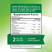 B Complex Liquid Plus B-12 Natural Berry Flavor 2 oz Pack of 2 W5008