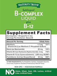 B Complex Liquid Plus B-12 Natural Berry Flavor 2 oz Pack of 2 W5008