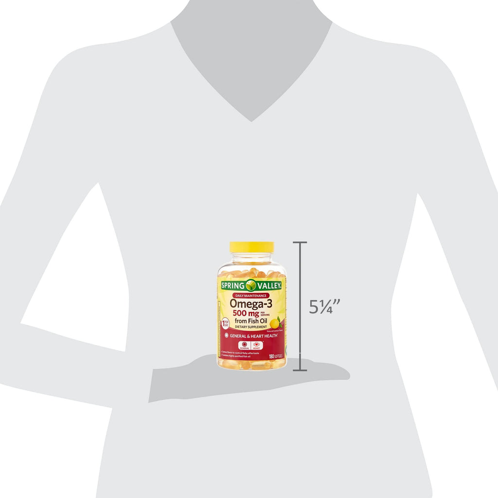 Omega-3 500 mg Fish Oil Dietary Supplements M256231