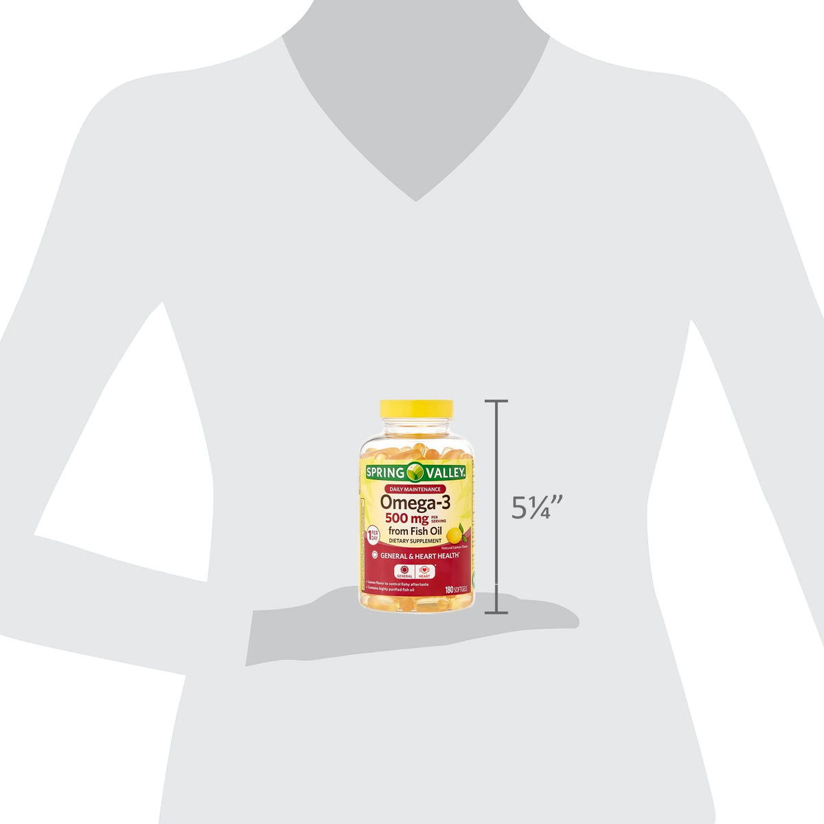 Omega-3 500 mg Fish Oil Dietary Supplements M256231