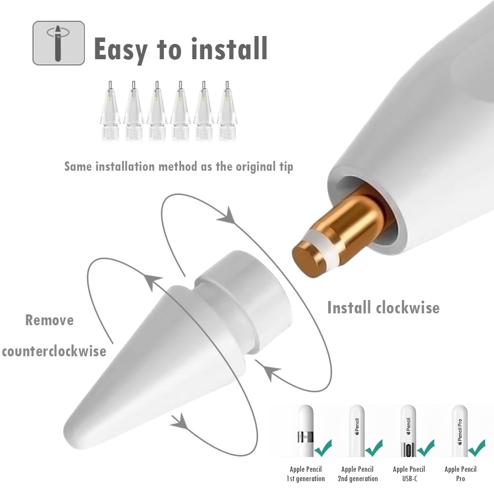 6 PCS Replacement Pencil Tips P84079