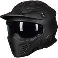 Open Face 3/4 Half Motorcycle Helmet DOT Matte Black M L882