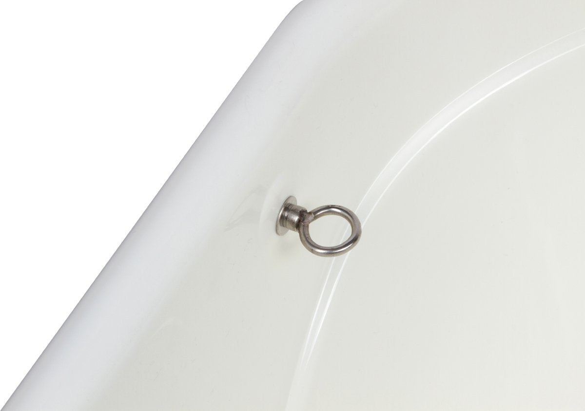 Portable Pet Bath Tub White 37.5"x19.5"x35.5" Q62676
