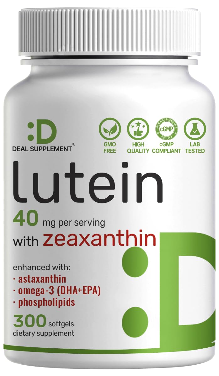 Lutein and Zeaxanthin 40mg 300 Softgels Y2502