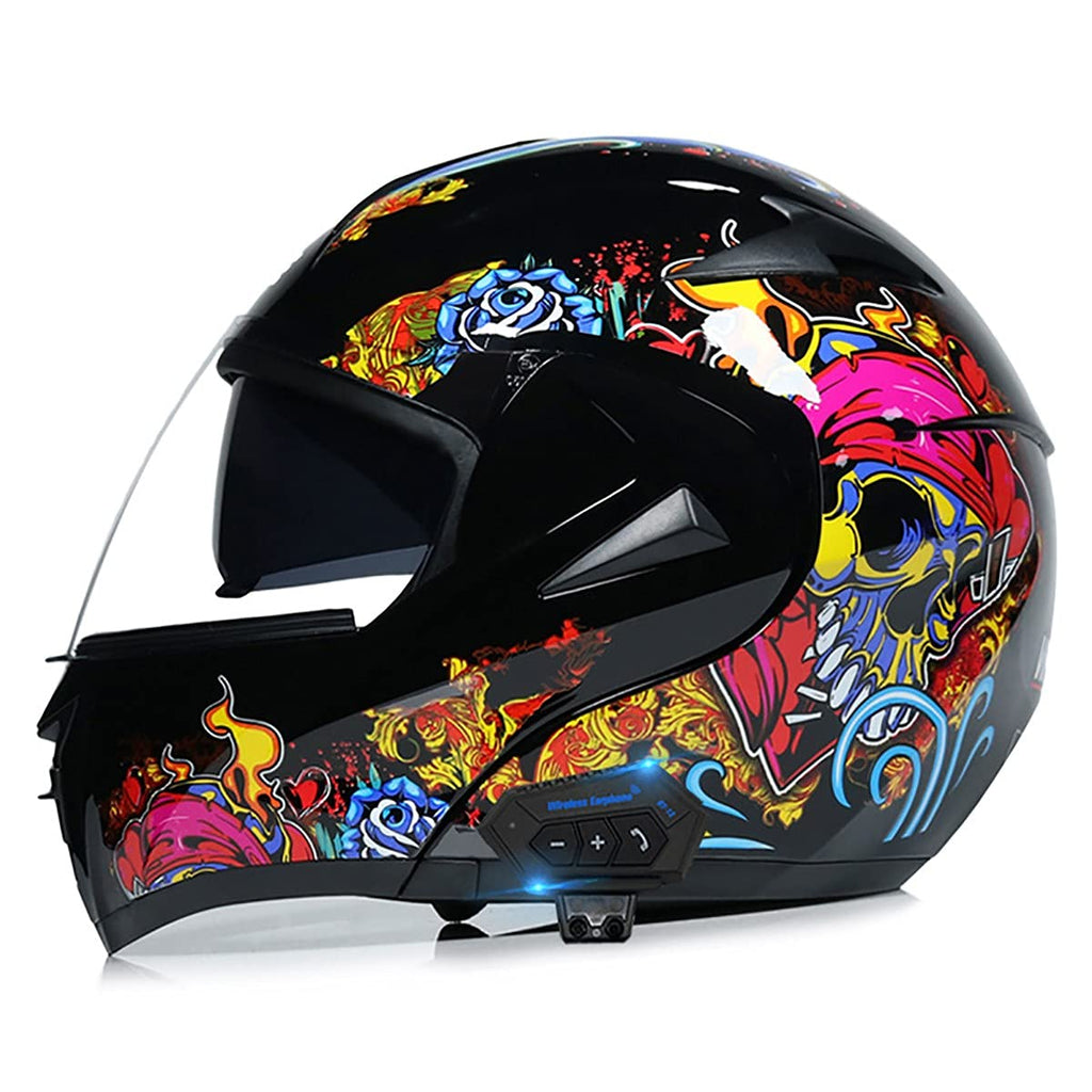 Bluetooth Modular Full Face Motorcycle Helmet DOT ECE E16631