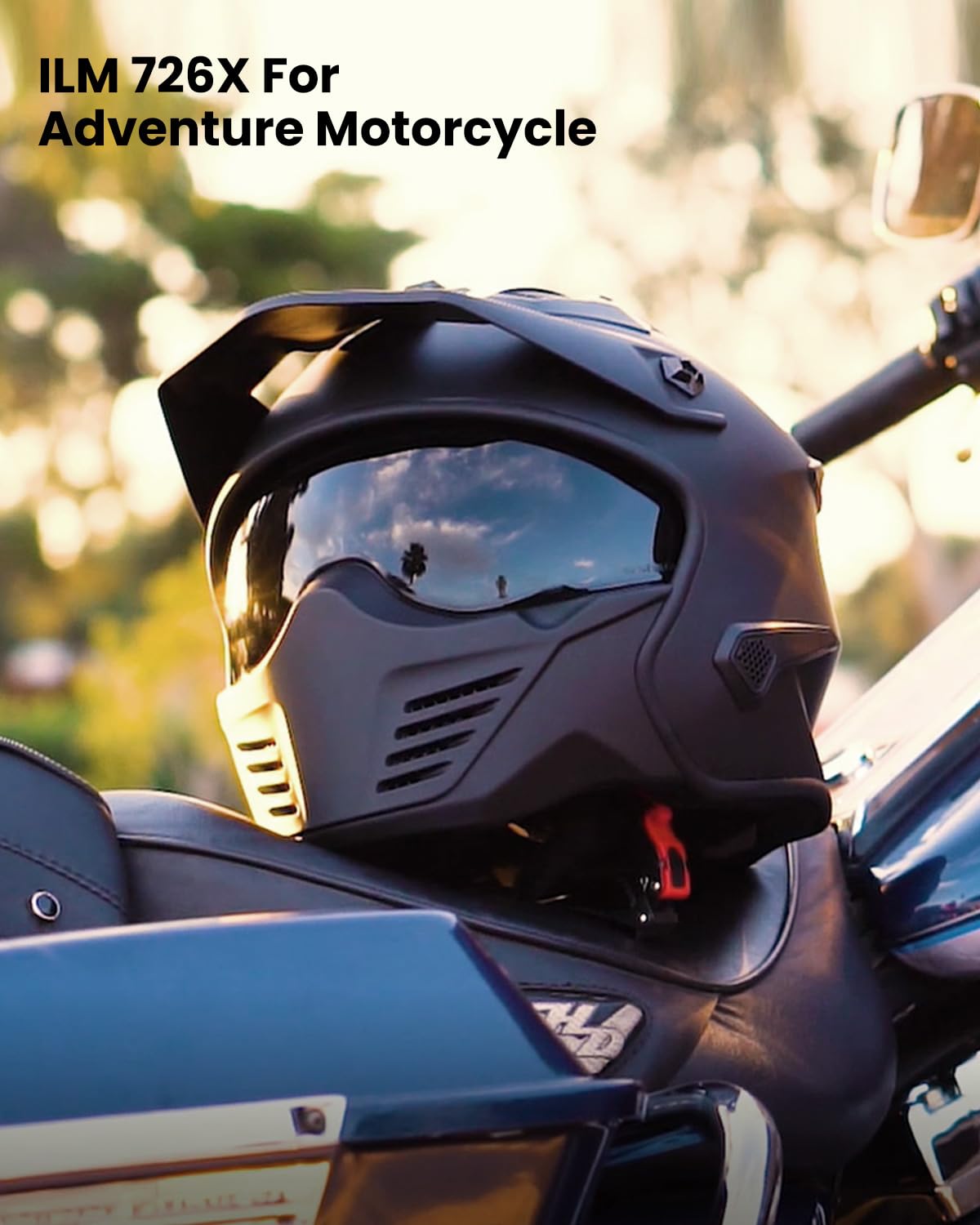 Open Face 3/4 Half Motorcycle Helmet DOT Matte Black M L882