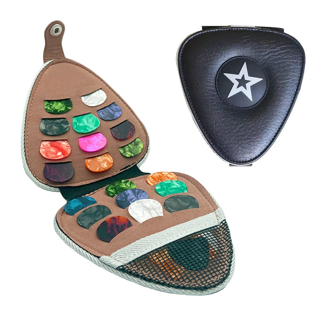 Guitar Pick Holder Case Bag with 24pcs Colorful Picks L520174
