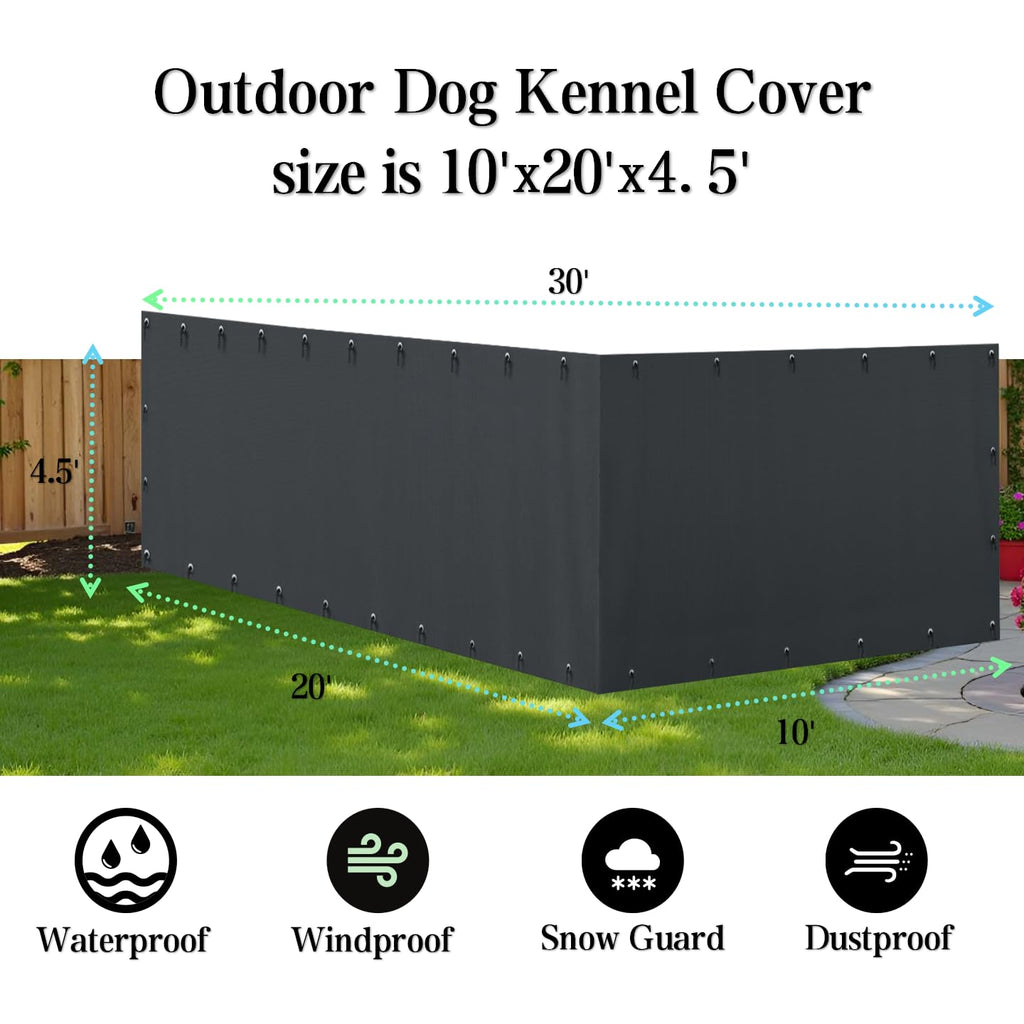 600D Waterproof Oxford Fabric Kennel Cover with Storage Bag U466
