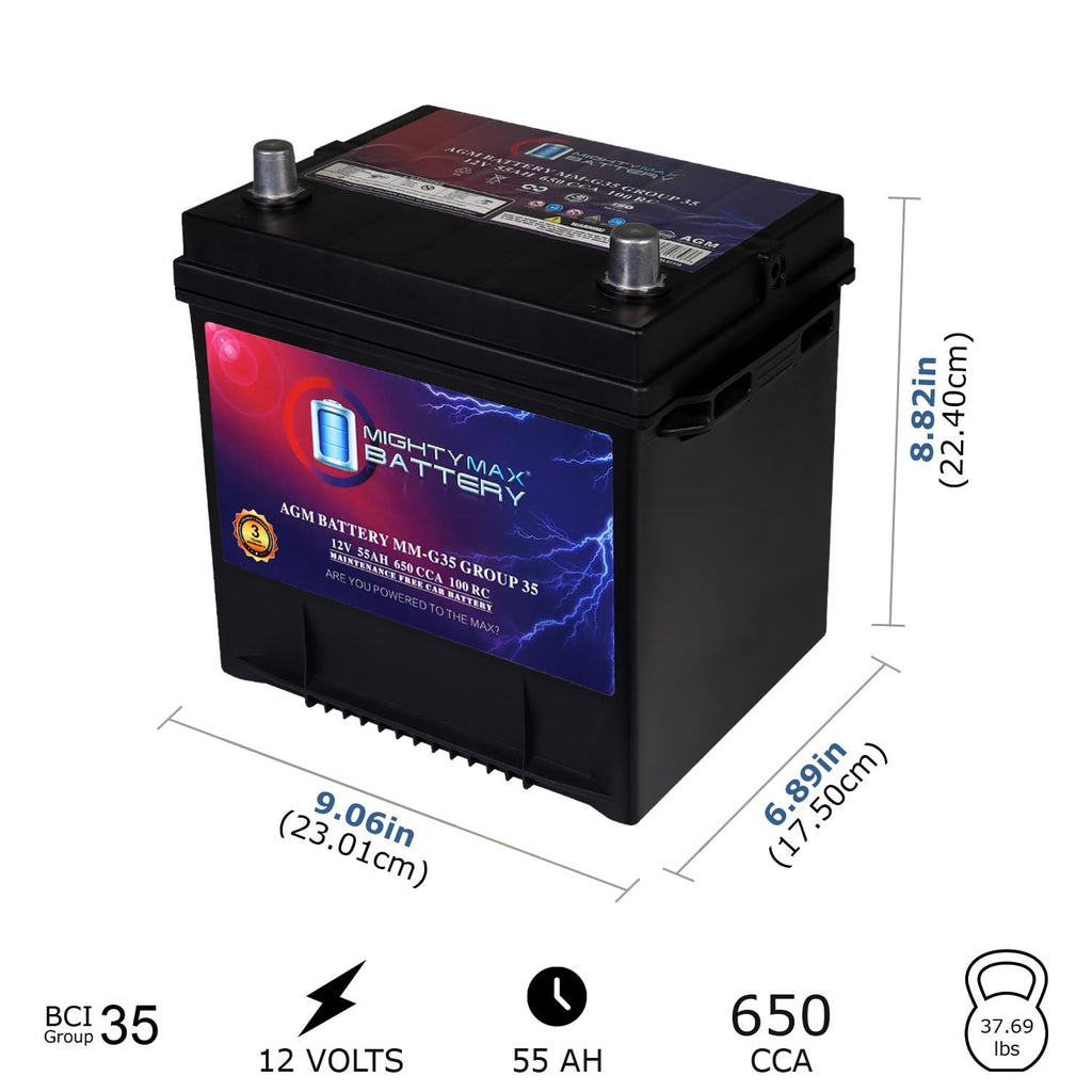 12V 55Ah AGM Replacement Battery A513926