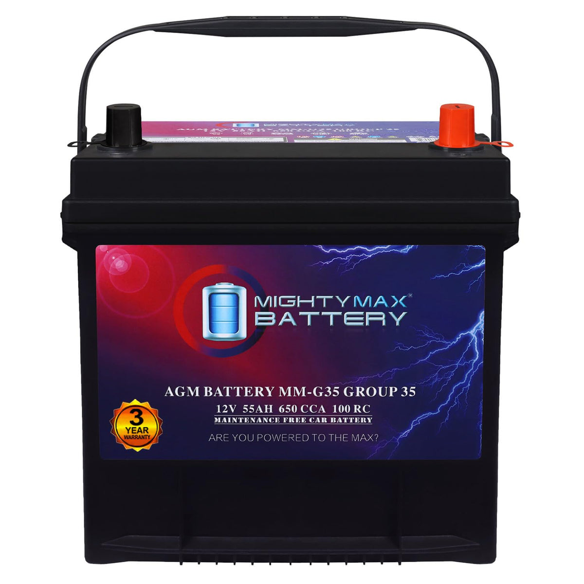 12V 55Ah AGM Replacement Battery A513926
