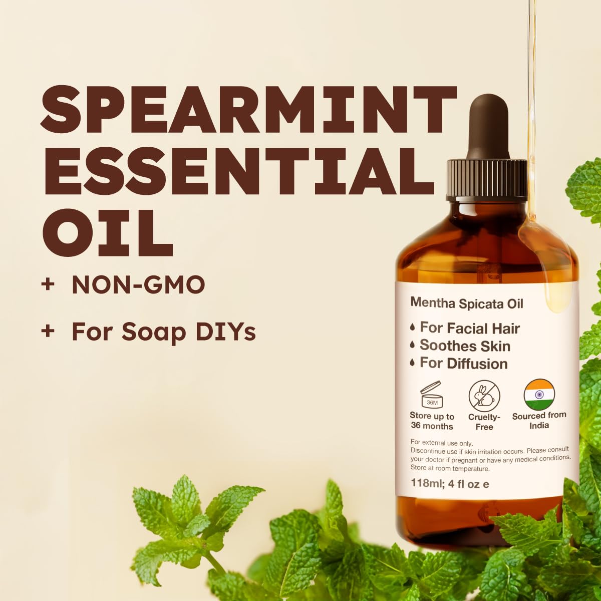 Spearmint & Lavender Essential Oil Set 2x4 fl oz N2852