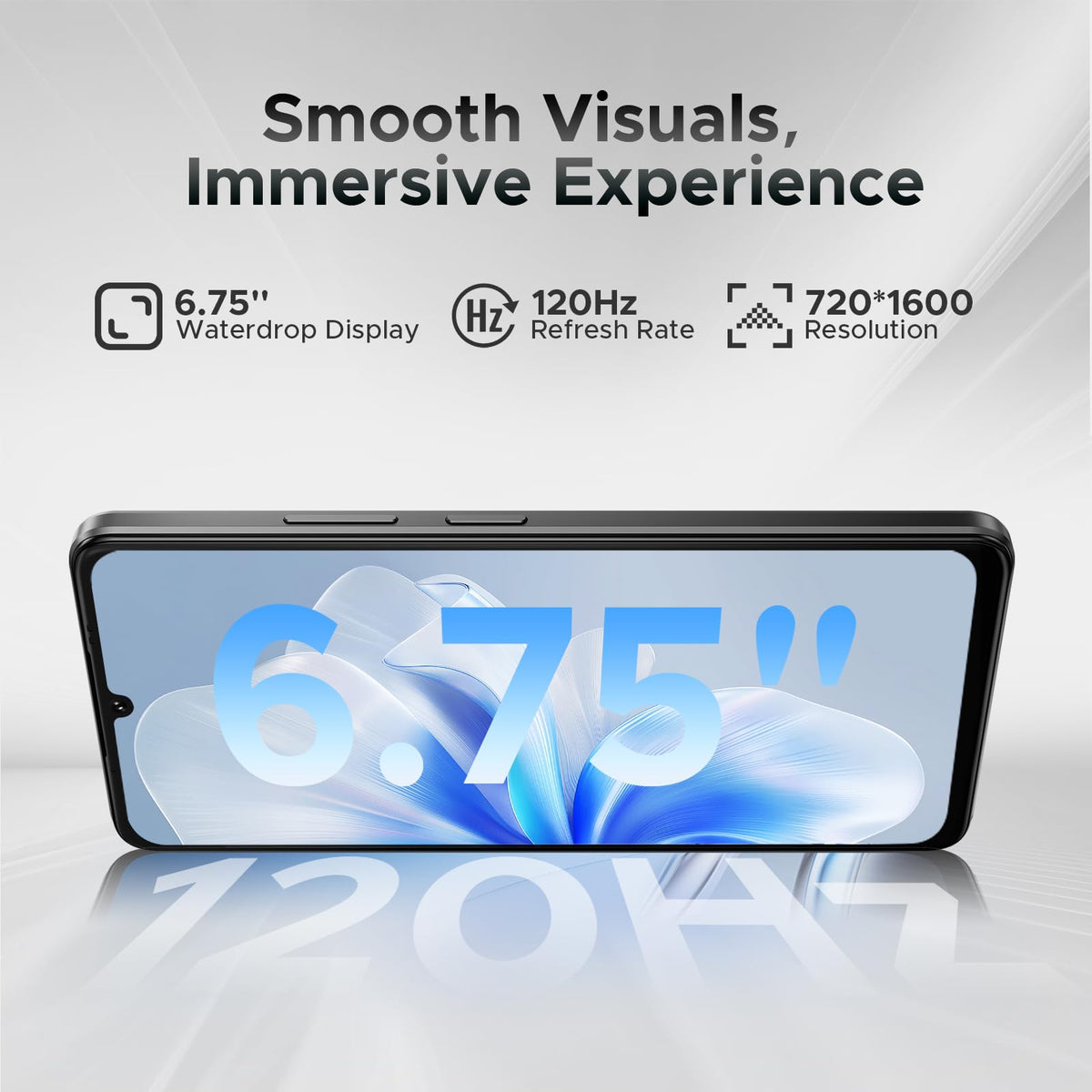 5G Unlocked Android Smartphone 32GB+128GB 6.75" 120Hz Dual SIM 6250mAh K3363