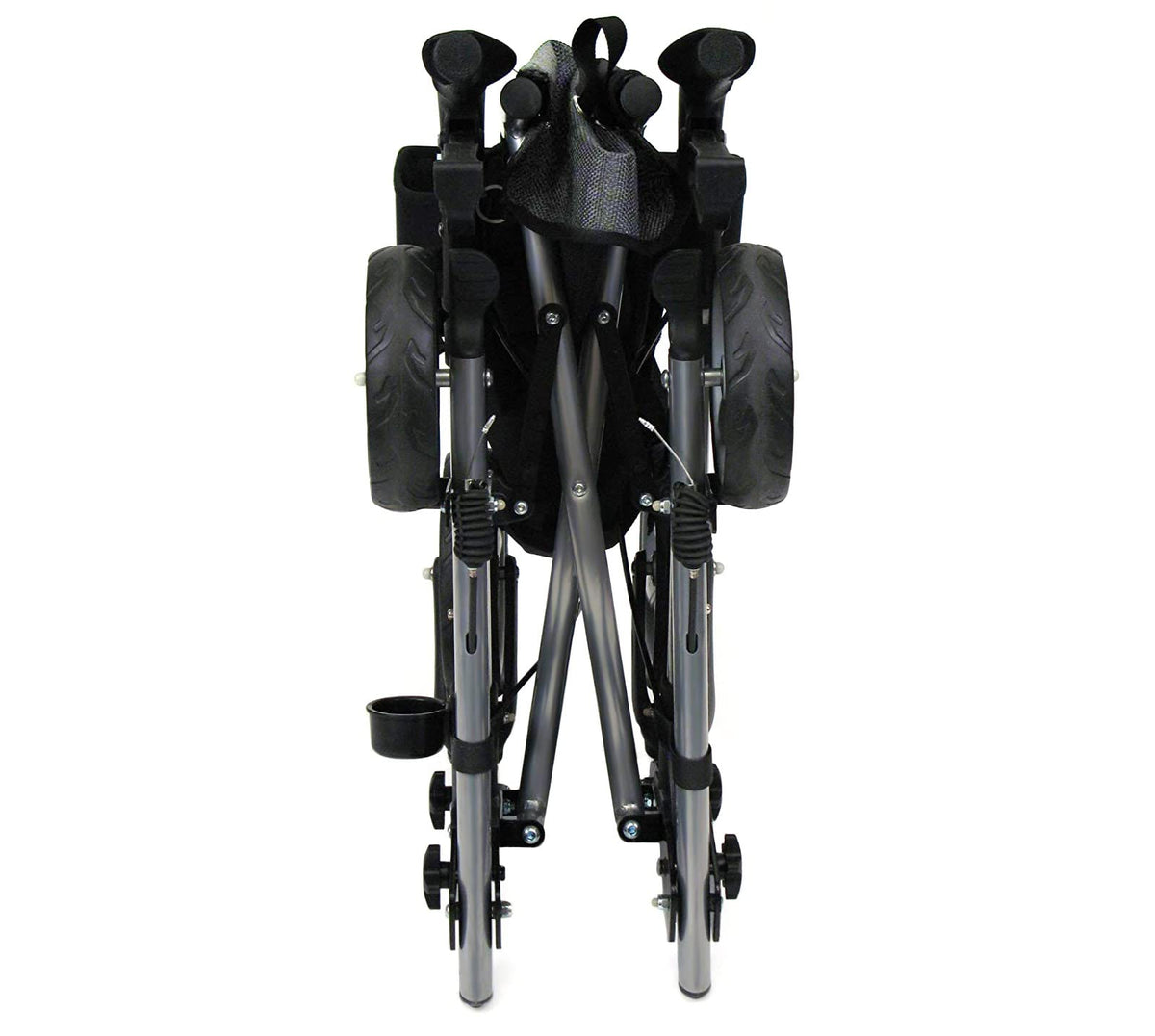Adjustable Rollator with Seat and Backrest H379024