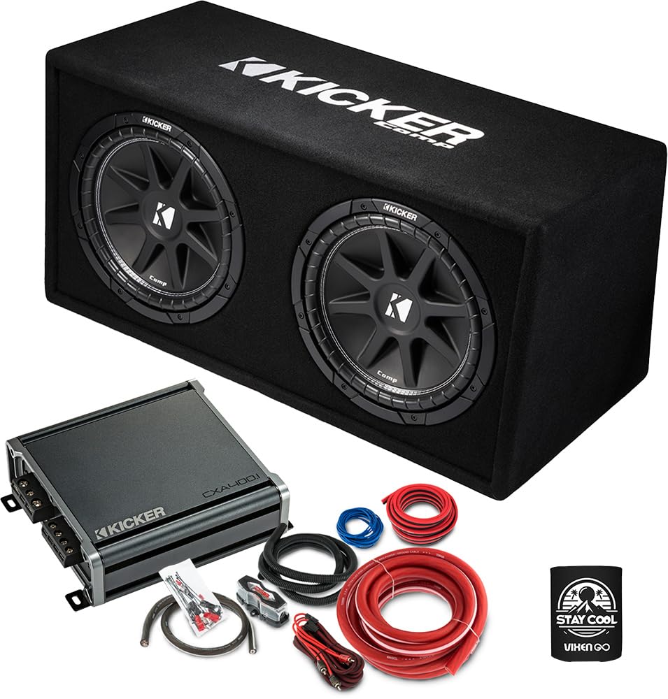 12" 600 Watt Vented Subwoofer and Amp Package L9620