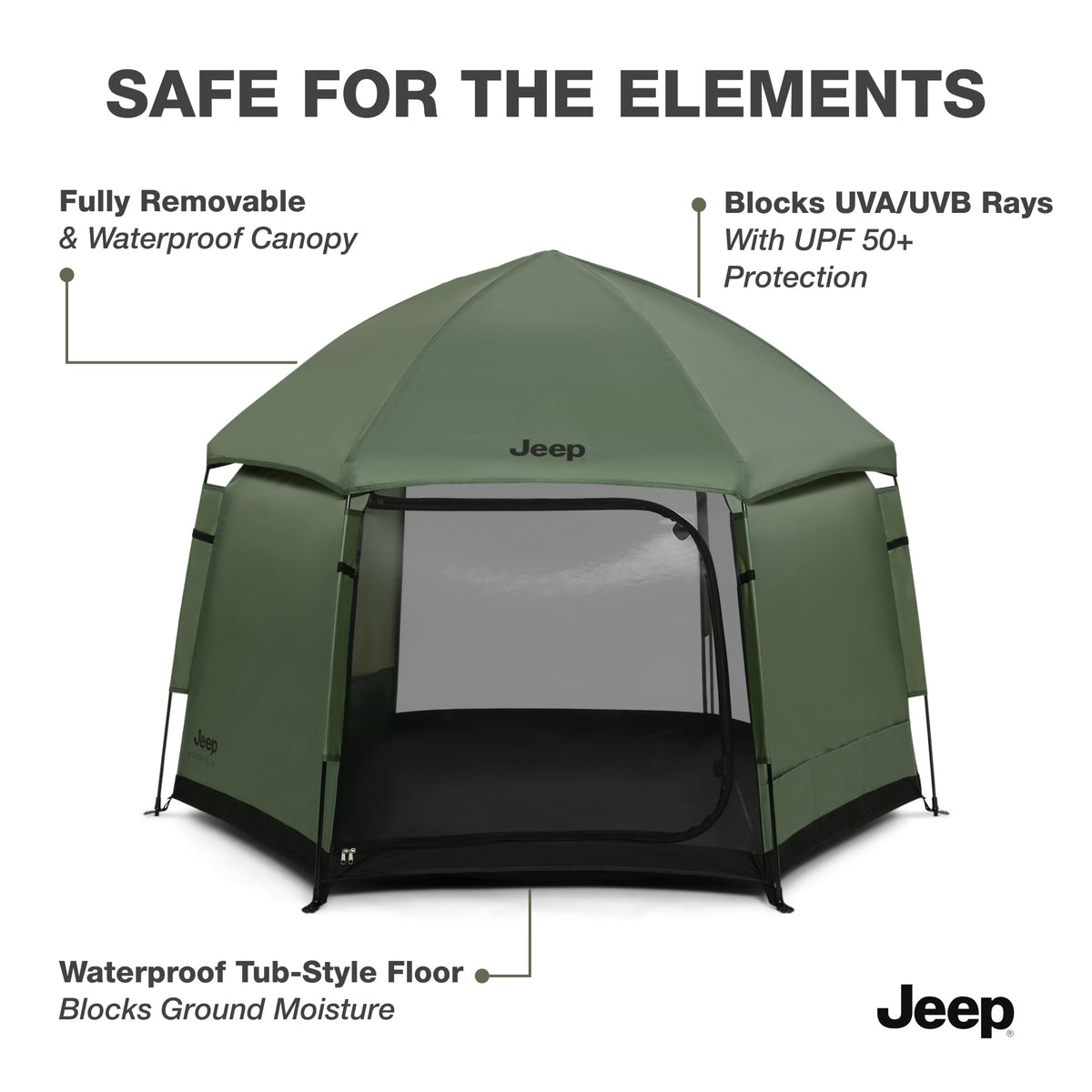 Olive Green Pop-Up Play Yard U958691