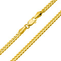 14K Yellow Gold Cuban Link Chain Necklace A1978