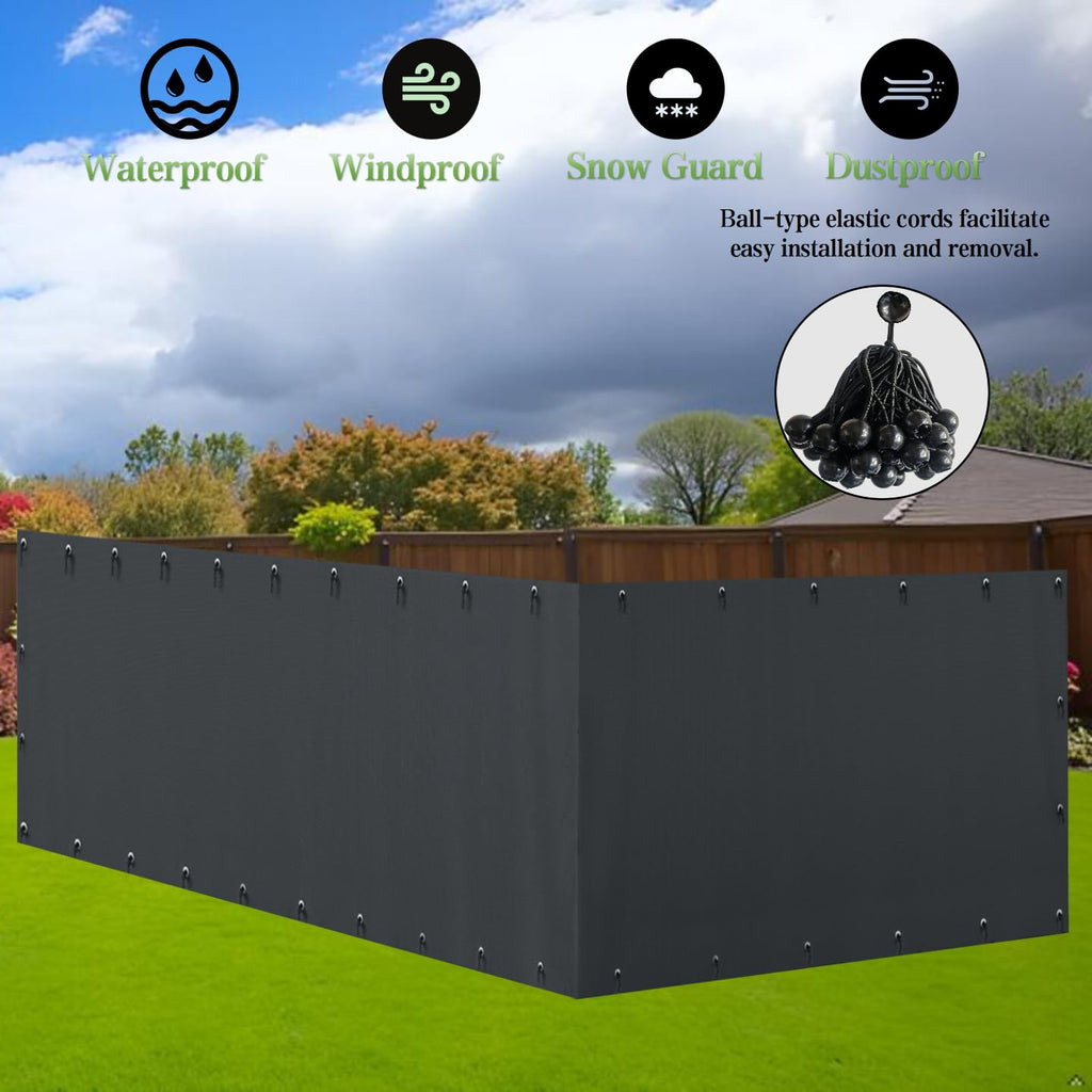 600D Waterproof Oxford Fabric Kennel Cover with Storage Bag U466