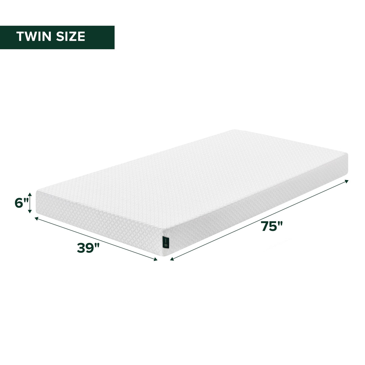 6 Inch Twin Memory Foam Mattress H5576