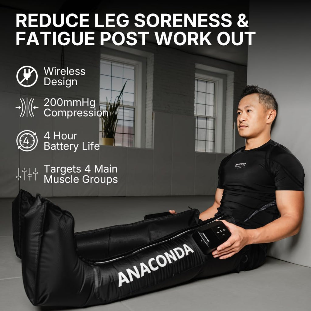 Wireless Leg Compression Boots with 4 Sequential Zones, 3 Modes, 4-Hour Battery V68427