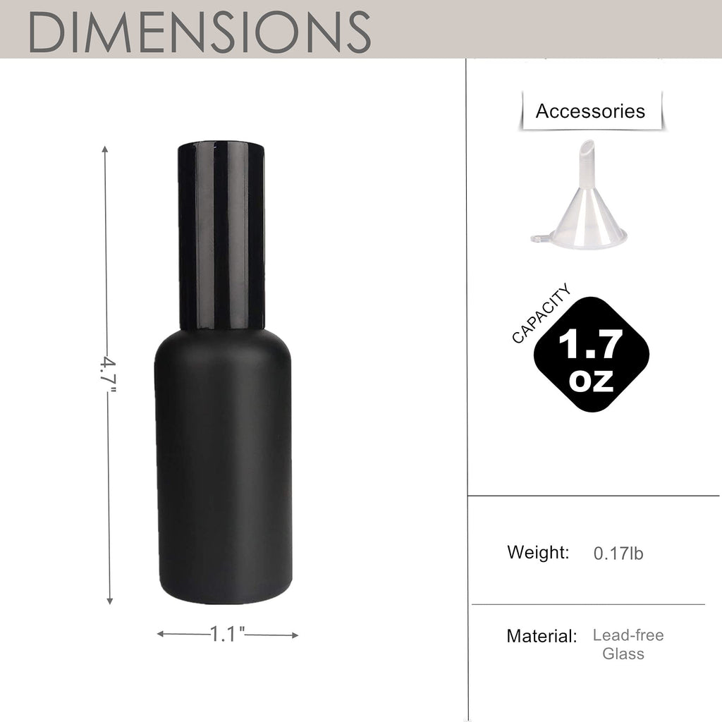 Cocktail Atomizer Sprayer 1.7OZ 50ml Black A382