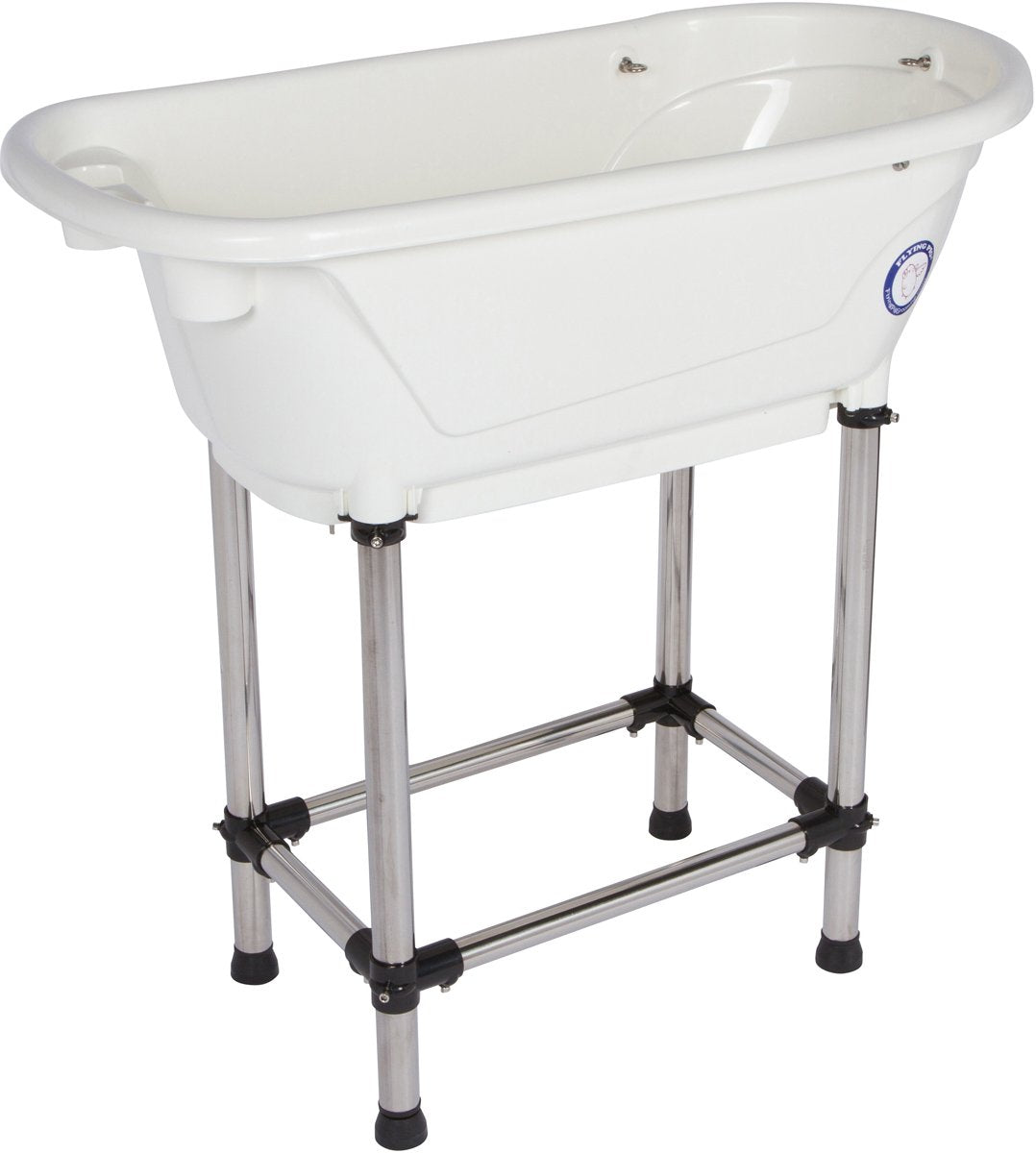 Portable Pet Bath Tub White 37.5"x19.5"x35.5" Q62676