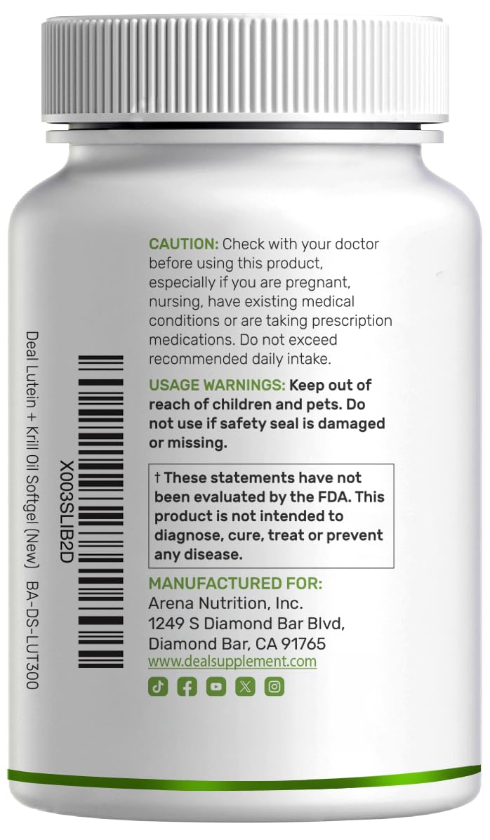 Lutein and Zeaxanthin 40mg 300 Softgels Y2502