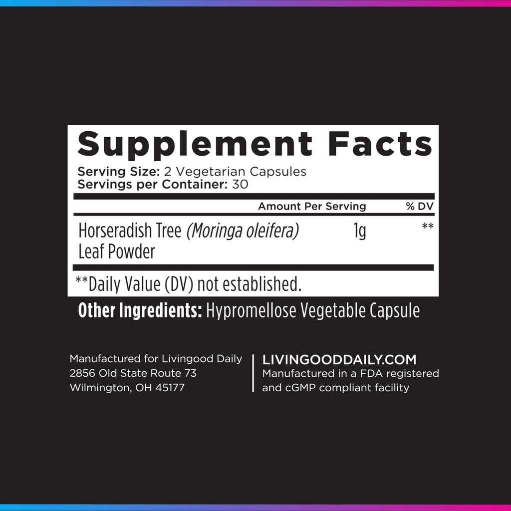 Moringa Capsules 1000mg 60 Capsules G571260