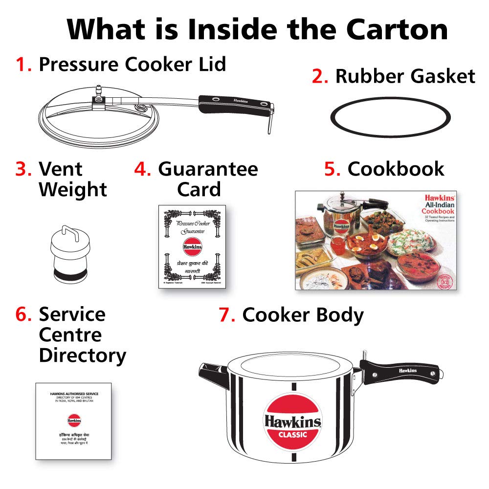 8 Litre Aluminium Pressure Cooker V450494