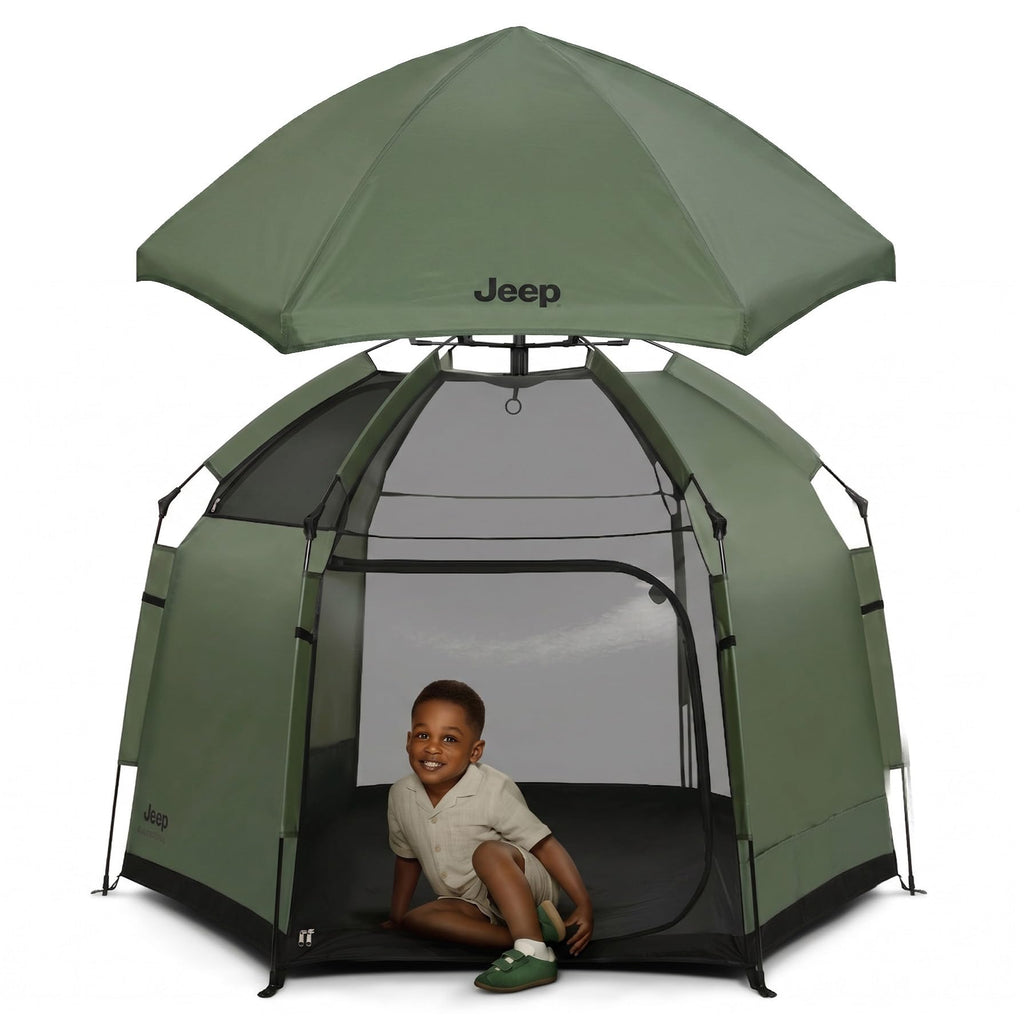 Olive Green Pop-Up Play Yard U958691