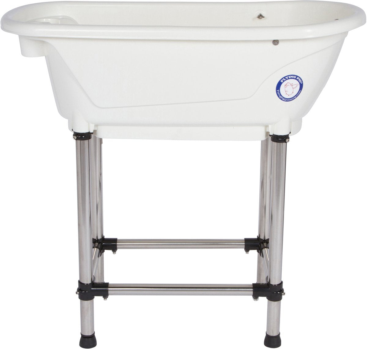 Portable Pet Bath Tub White 37.5"x19.5"x35.5" Q62676