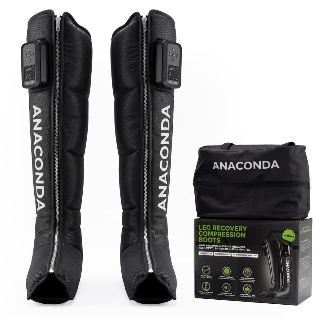Wireless Leg Compression Boots with 4 Sequential Zones, 3 Modes, 4-Hour Battery V68427