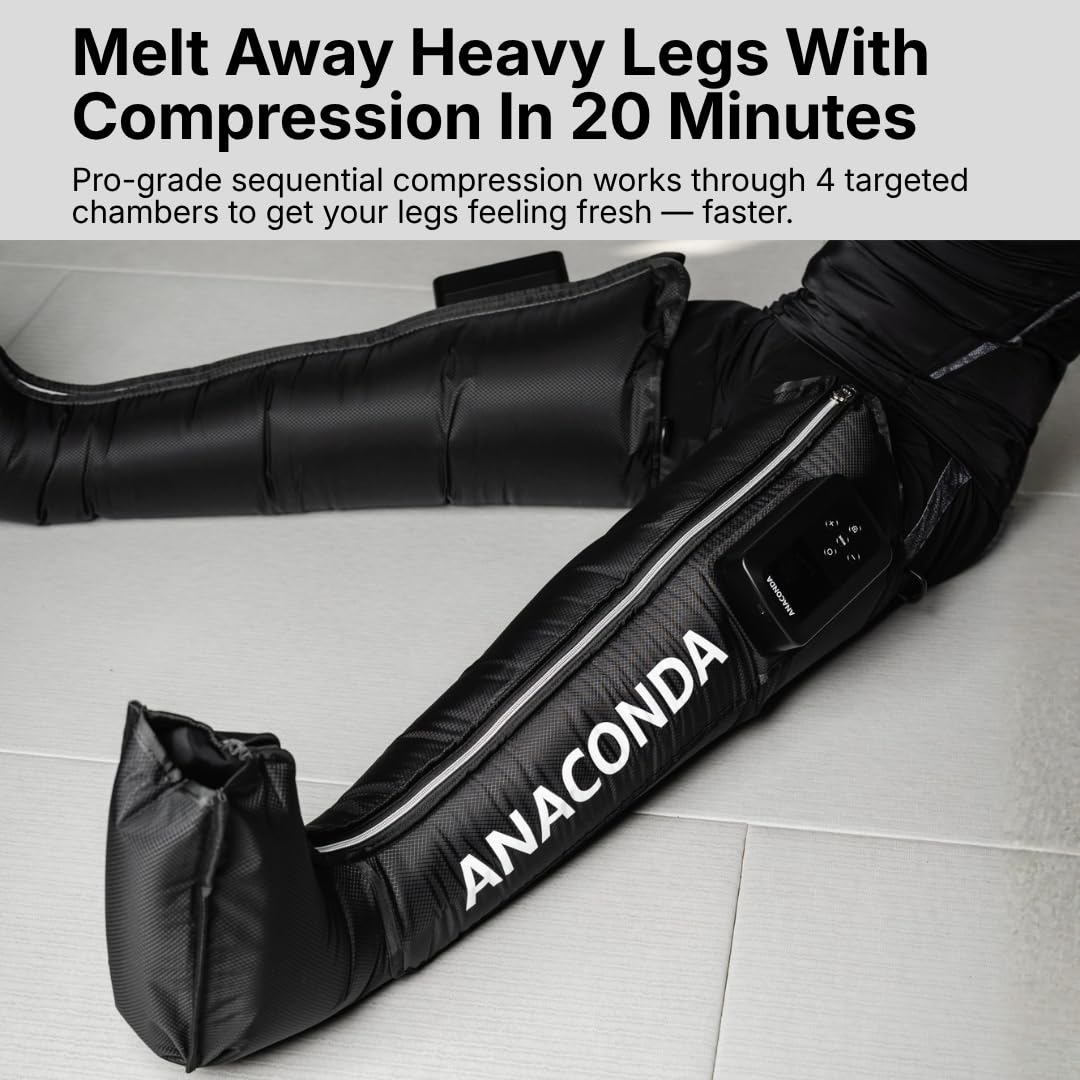 Wireless Leg Compression Boots with 4 Sequential Zones, 3 Modes, 4-Hour Battery V68427