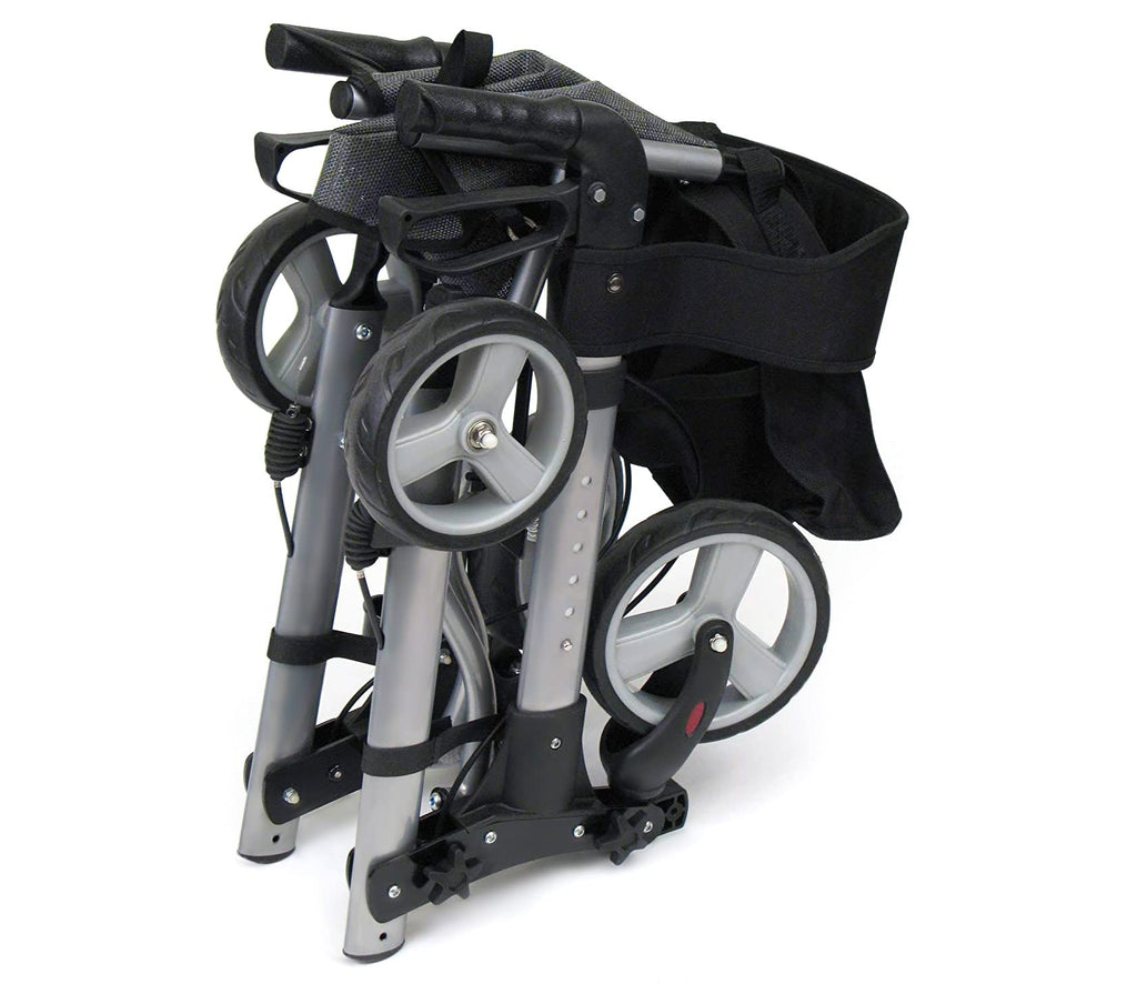 Adjustable Rollator with Seat and Backrest H379024