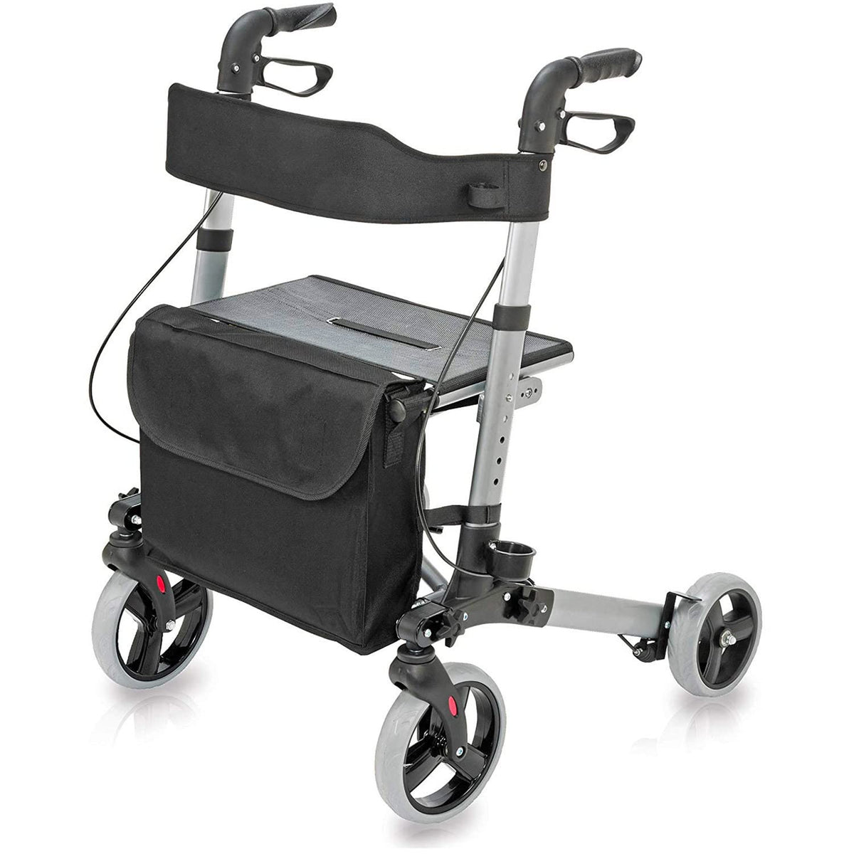 Adjustable Rollator with Seat and Backrest H379024