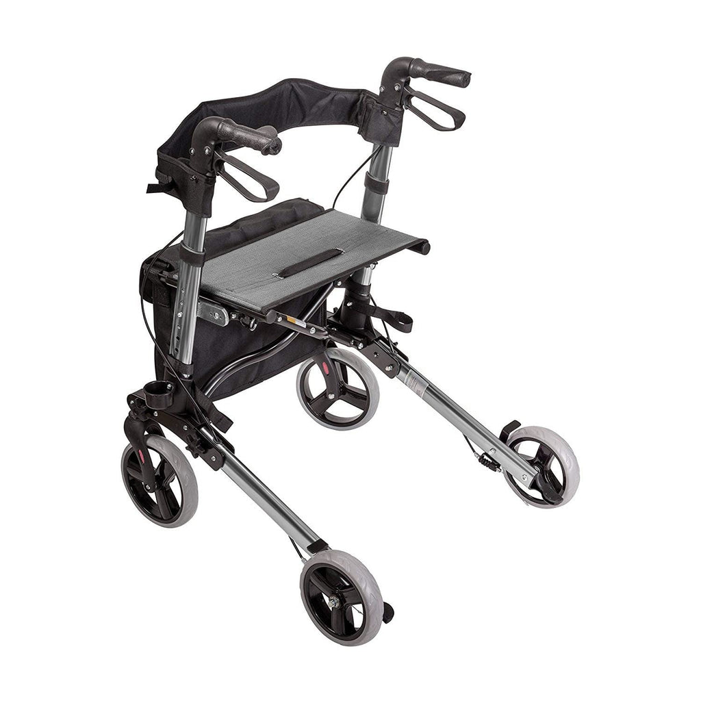Adjustable Rollator with Seat and Backrest H379024