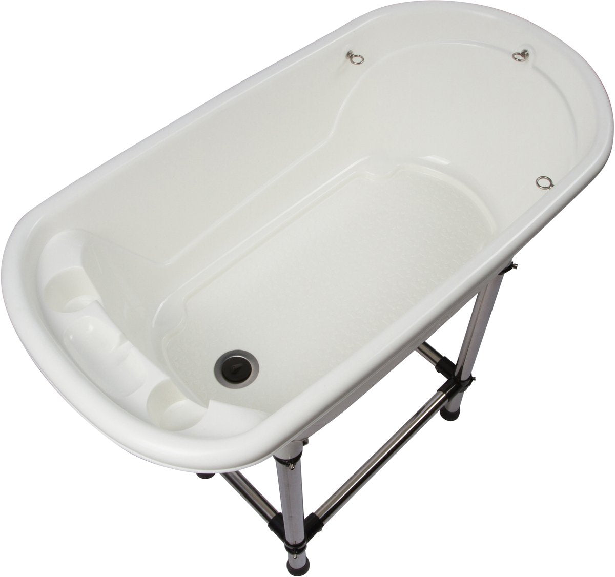 Portable Pet Bath Tub White 37.5"x19.5"x35.5" Q62676