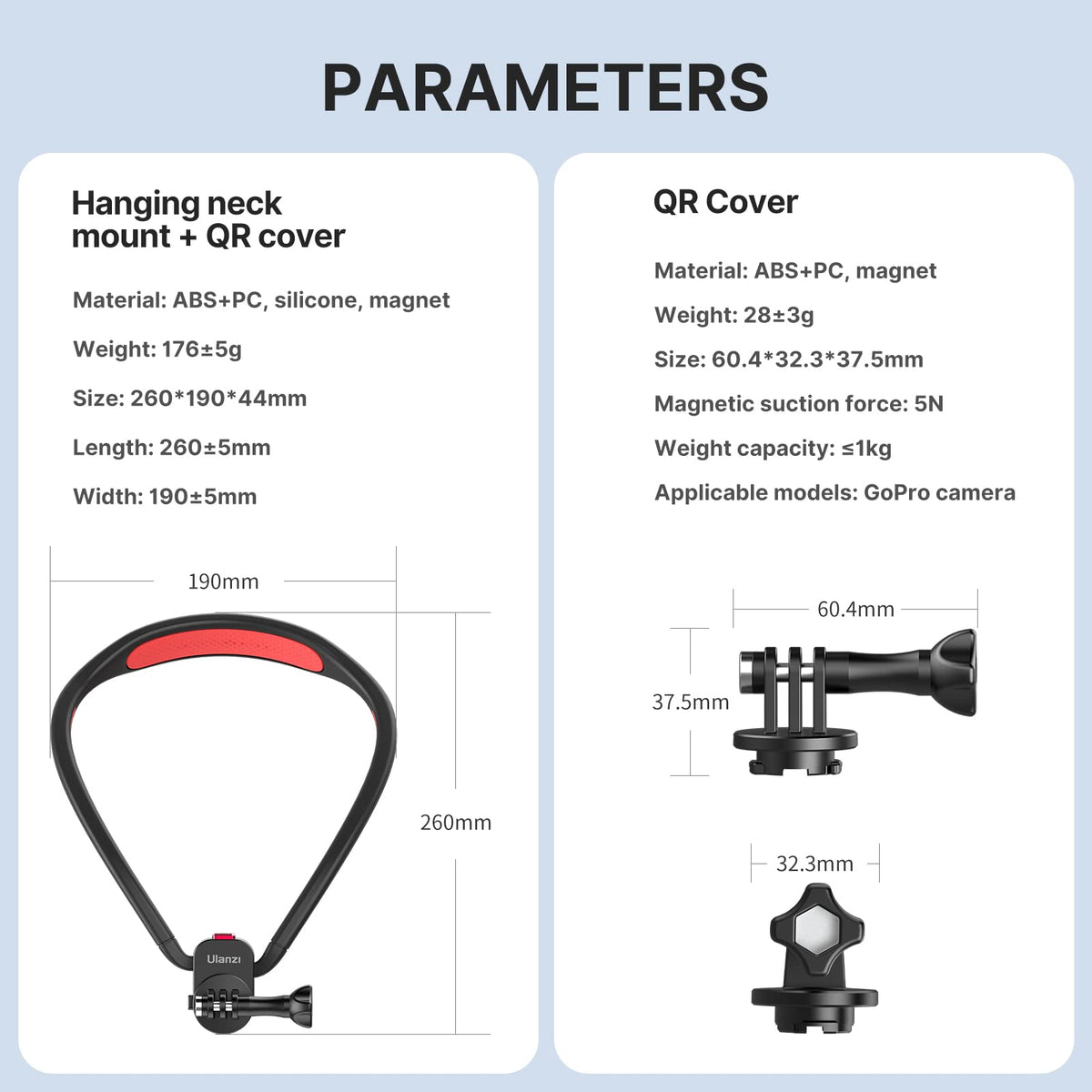 Magnetic Neck Mount for Action Cameras E5451