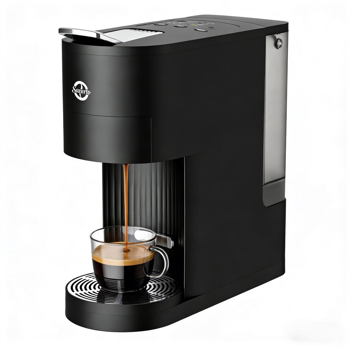 Single Serve Coffee Maker with K Cup Capsules & Grounds, Black Z48640