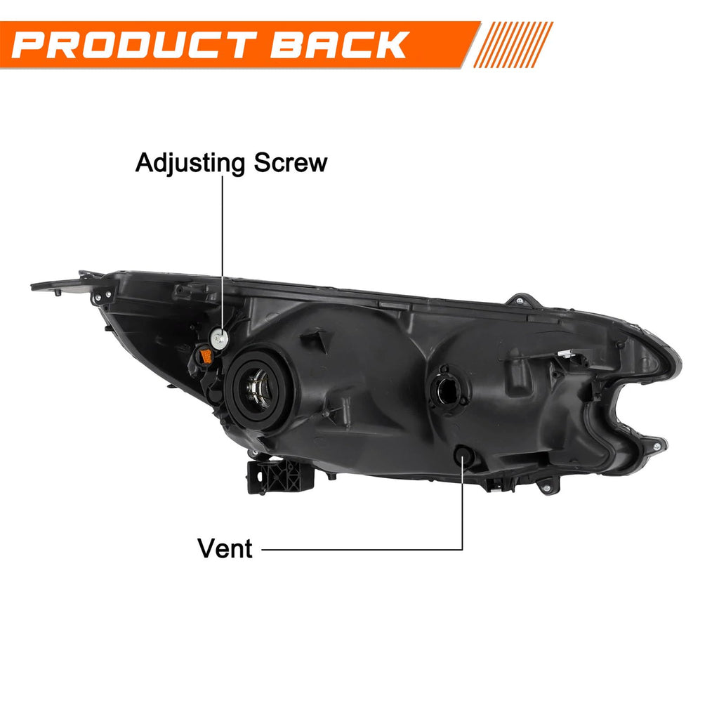 Black Halogen Headlight Assembly T97827