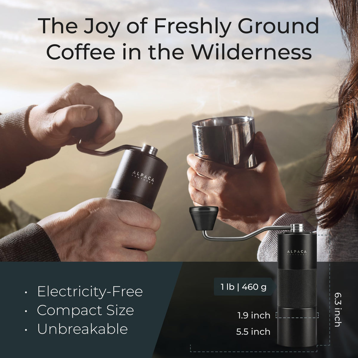 Manual Adjustable Conical Burr Coffee Grinder E547