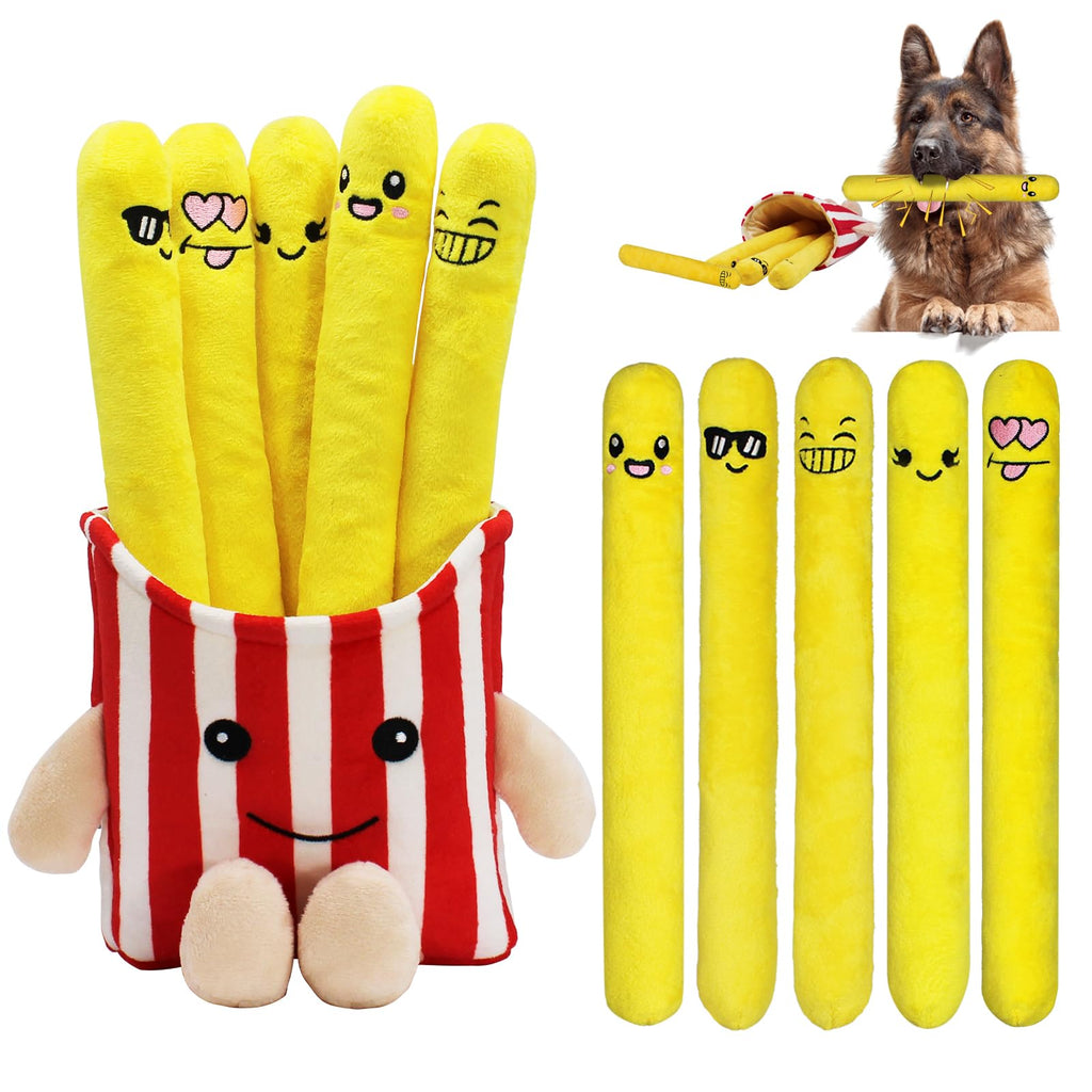 5 Pack Plush Dog Chew Toys U821541