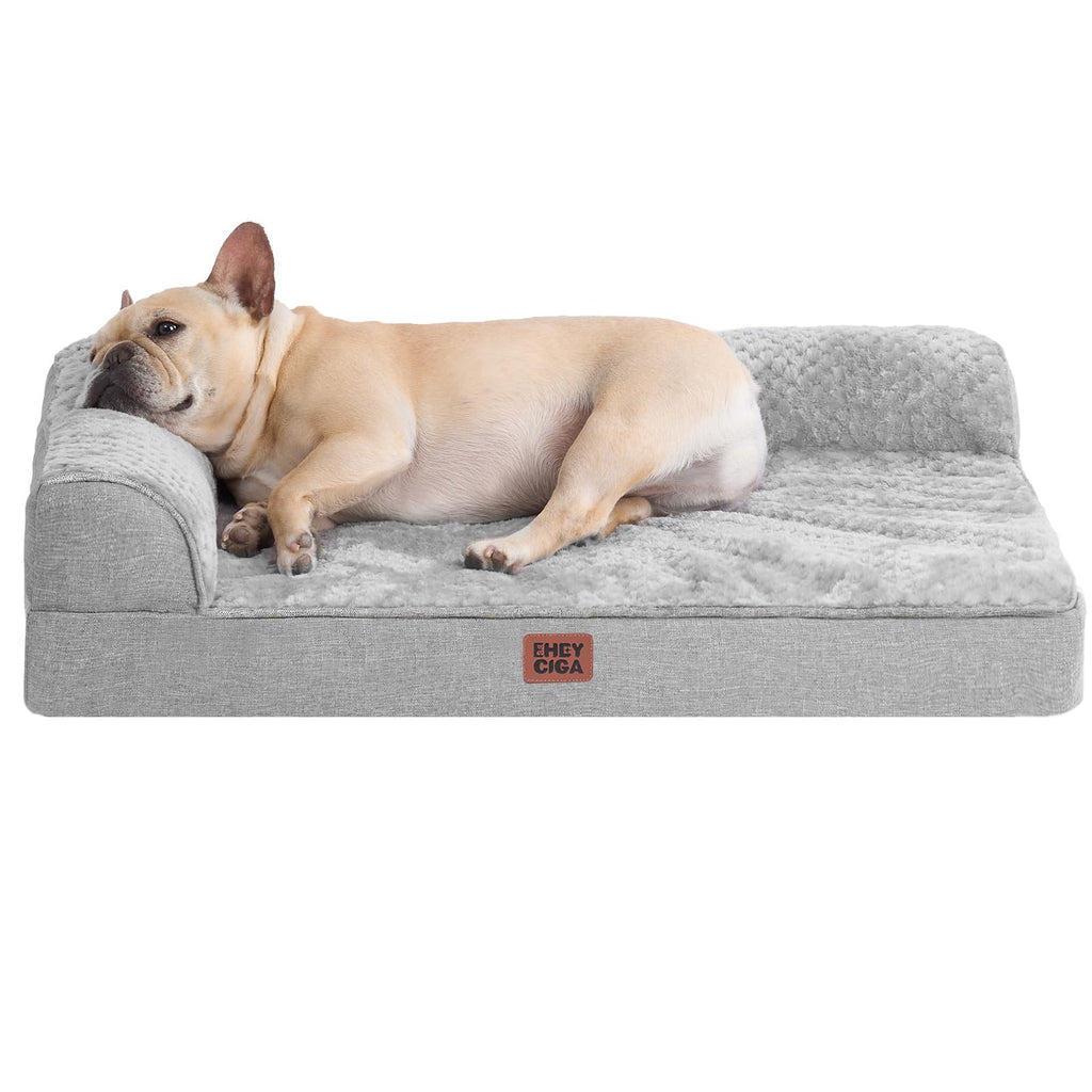 Medium Grey Memory Foam Dog Bed P449