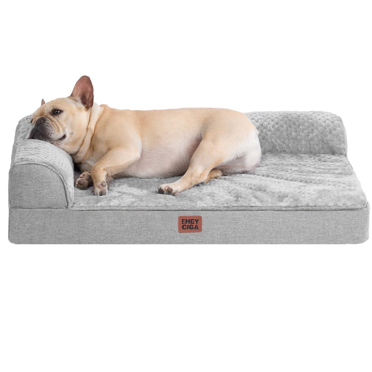 Medium Grey Memory Foam Dog Bed P449