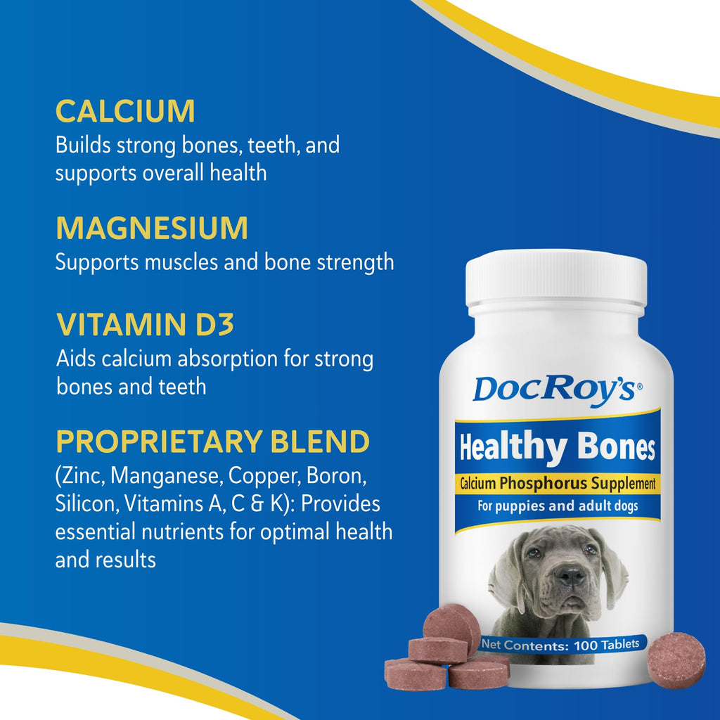 Calcium & Phosphorus Chews for Dogs & Cats, 100ct H7138
