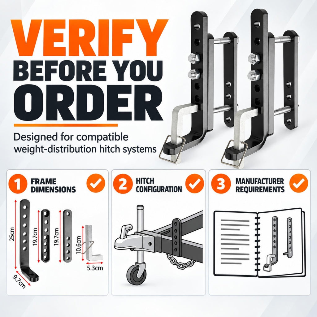 Trailer Sway Control Brackets, 2-Pack I417