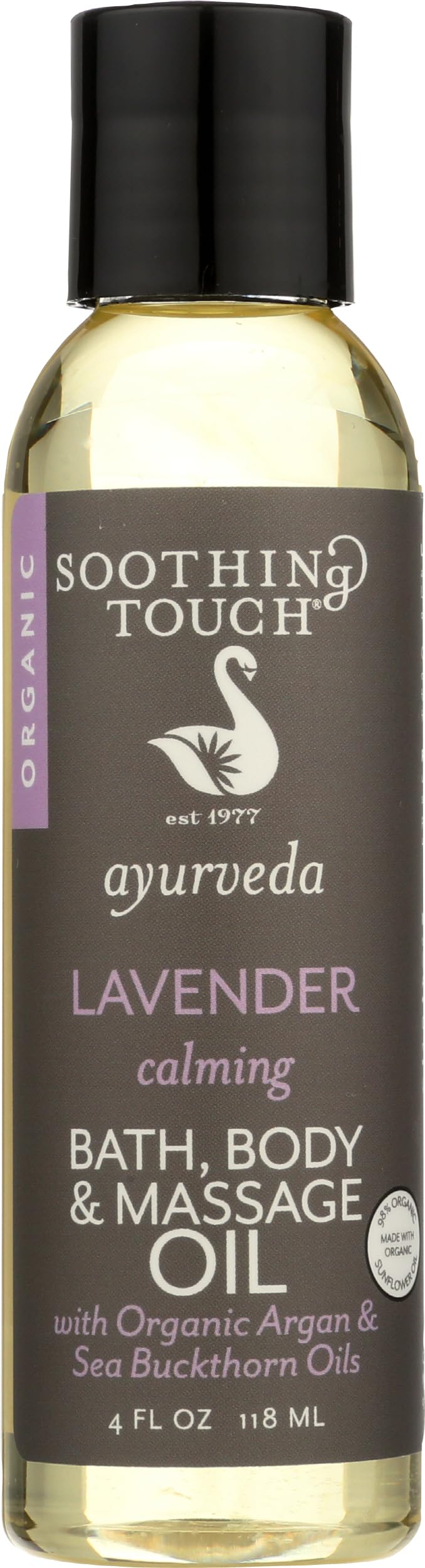 Organic Calming Lavender Bath, Body & Massage Oil, 4 Oz D37984