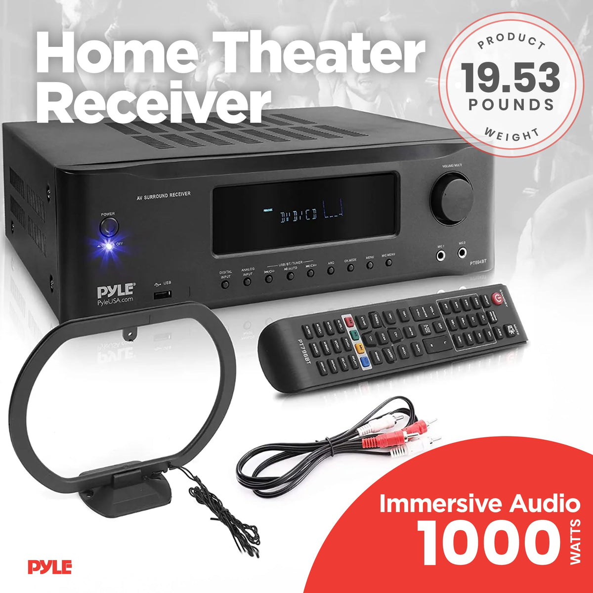 7.1-Channel Bluetooth Stereo Amplifier F7729