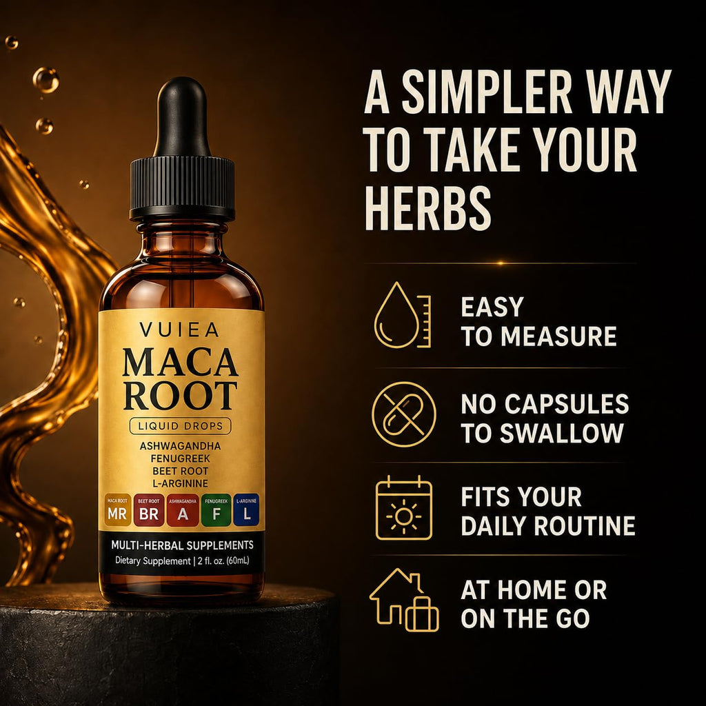 Maca Root Drops 5-in-1 Herbal Supplement 2 Fl Oz F36911