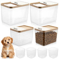 4 Pcs Clear Dog Food Storage Containers J1723