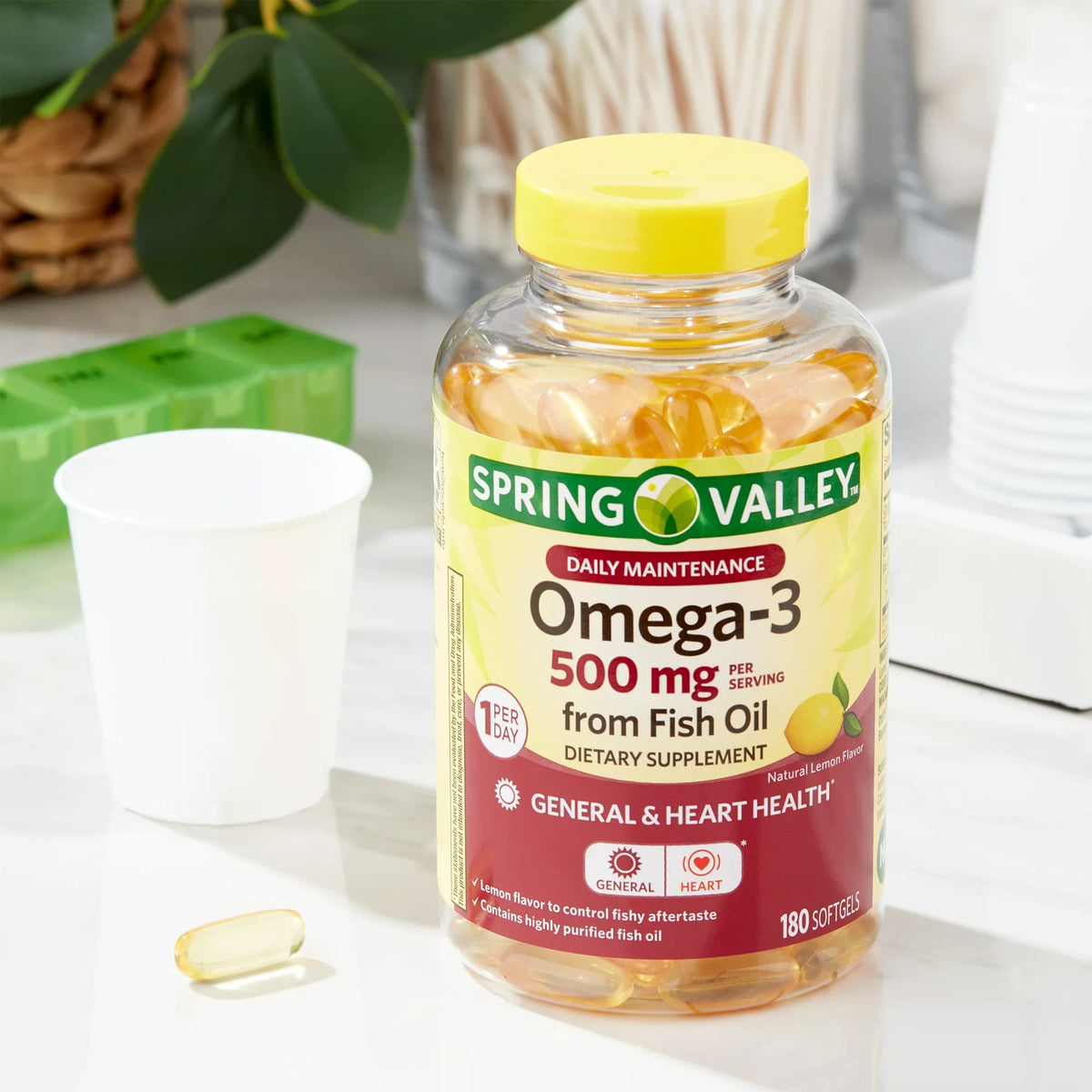 Omega-3 500 mg Fish Oil Dietary Supplements M256231